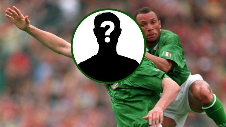 Former Celtic striker and now talkSPORT pundit Tony Cascarino in action for the Republic of Ireland against Germany.