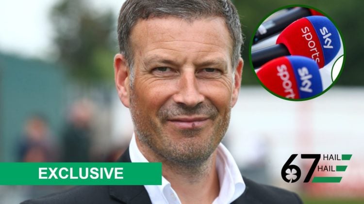 Former FIFA referee Mark Clattenburg with a Sky Sports overlay