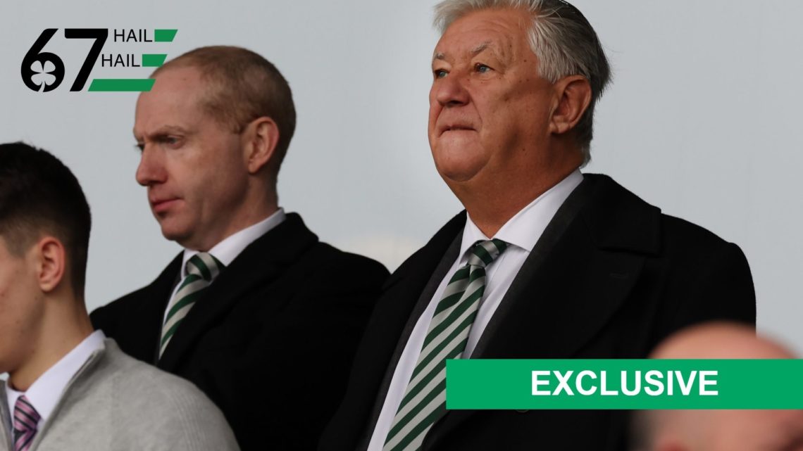 Celtic chairman Peter Lawwell and Celtic CEO Michael Nicholson
