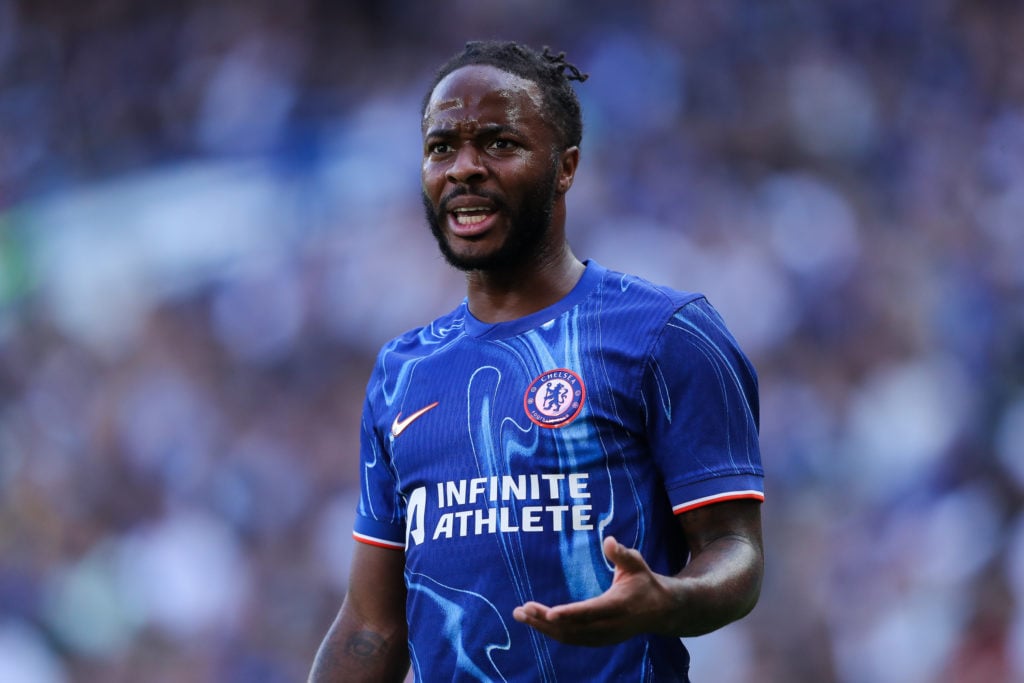 Raheem Sterling during Chelsea's pre-season friendly vs Inter Milan