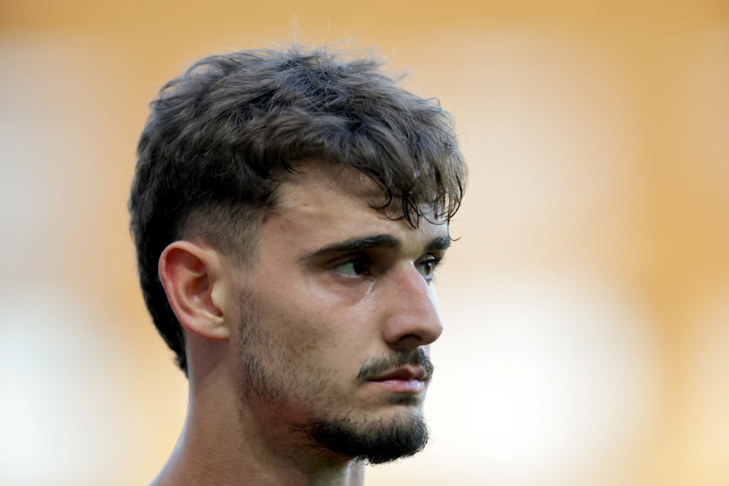 Mihailo Ivanovic of Serbia in action during the Men's U21 friendly international match between Serbia and Bulgaria at stadium Dubocica on May 31, 2025 in Leskovac, Serbia.
