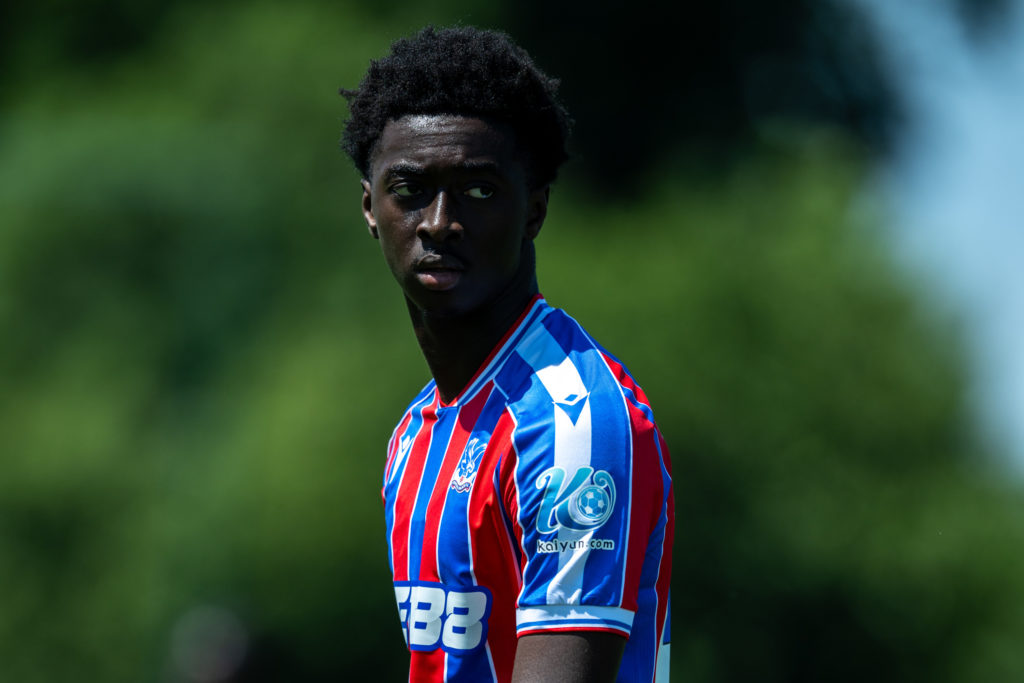 Celtic target Jesurun Rak-Sakyi of Crystal Palace looks on during the pre-season friendly match between Crystal Palace and Millwall at Crystal Palace academy facilities training ground