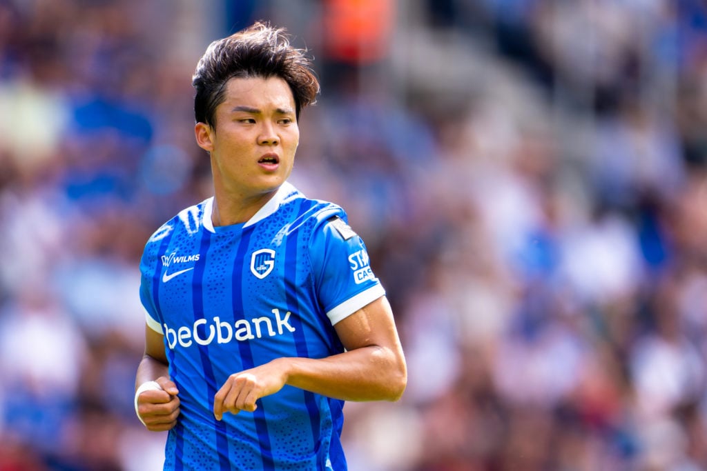 Hyeon-Gyu Oh playing for KRC Genk against Antwerp