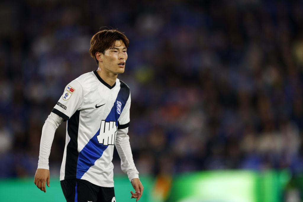 Kyoyo Furuhashi looks on during Leicester City vs Birmingham City