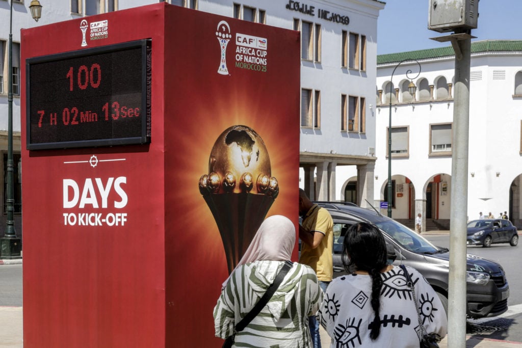 A countdown for the 2025 Africa Cup of Nations, which will be held in Morocco.