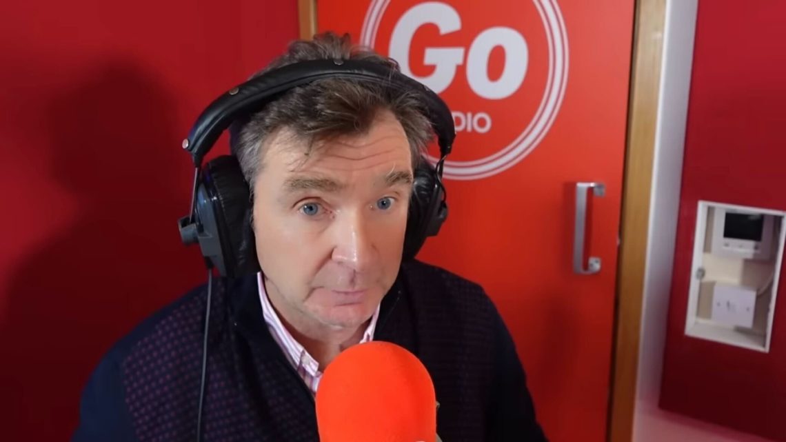Peter Grant speaking as a pundit on The Go Radio Football Show