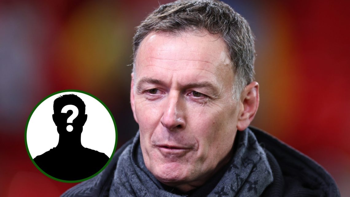 Image of Chris Sutton looking at a mystery player that represents reported Celtic target David Fofana.