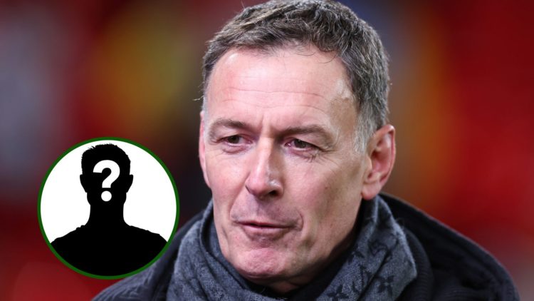 Image of Chris Sutton looking at a mystery player that represents reported Celtic target David Fofana.
