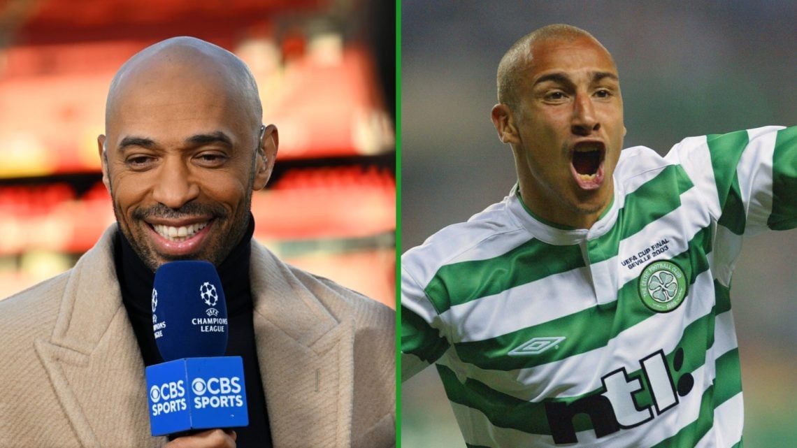 Thierry Henry has spoken about Celtic legend Henrik Larsson on a Champions League broadcast - and he's certainly a fan.