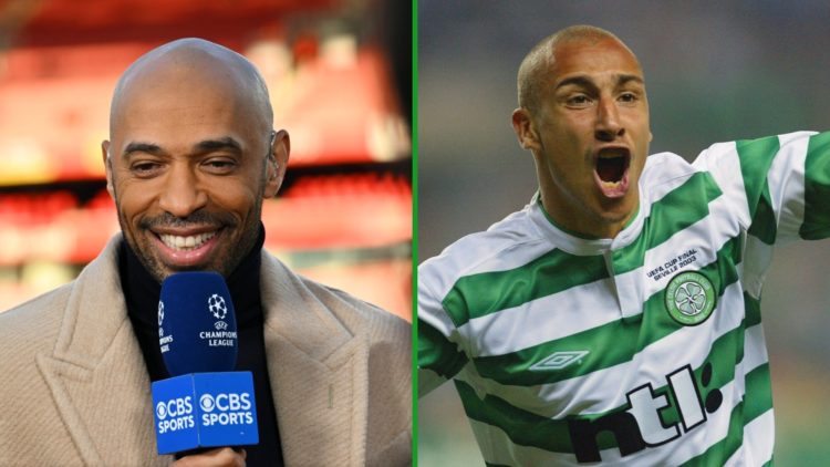 Thierry Henry has spoken about Celtic legend Henrik Larsson on a Champions League broadcast - and he's certainly a fan.