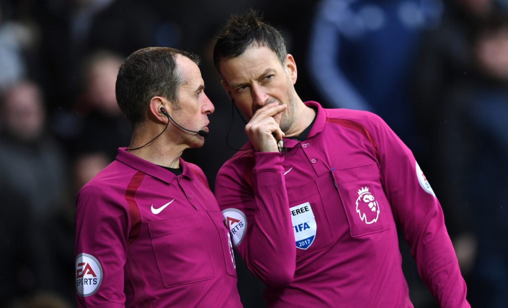 Mark Clattenburg in action in West Bromwich Albion v AFC Bournemouth - Premier League