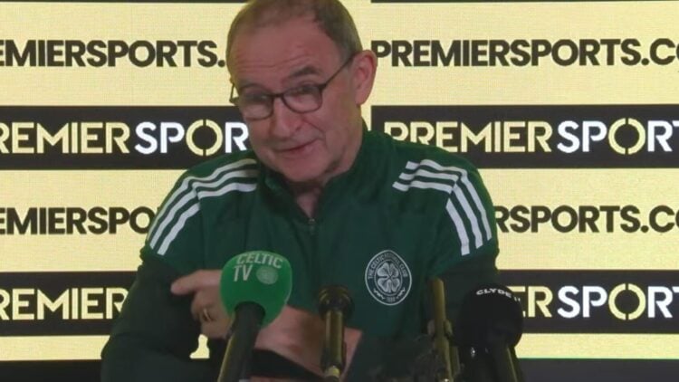 Celtic manager Martin O'Neill