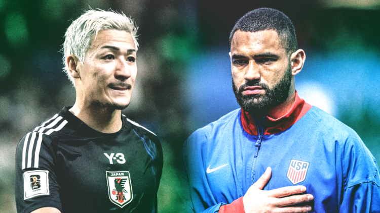 USMNT's Cameron Carter-Vickers and Japan star Daizen Maeda in action