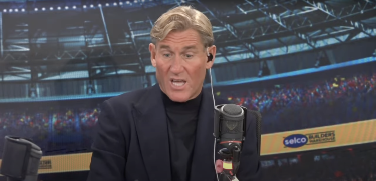 Simon Jordan reacts live on talkSPORT radio show in October 2025