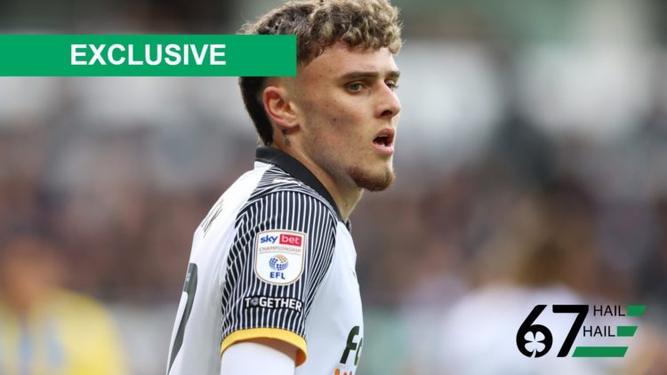 Former Liverpool midfielder Bobby Clark on loan at Derby County amid rumours of Celtic move.