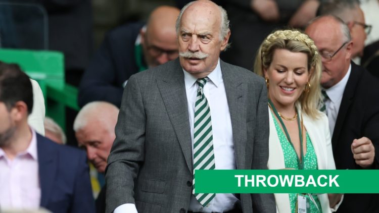 Image of Celtic director Dermot Desmond at Celtic Park.