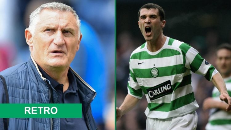 Tony Mowbray looks on during Preston North End vs Sunderland, Roy Keane in action for Celtic against Rangers