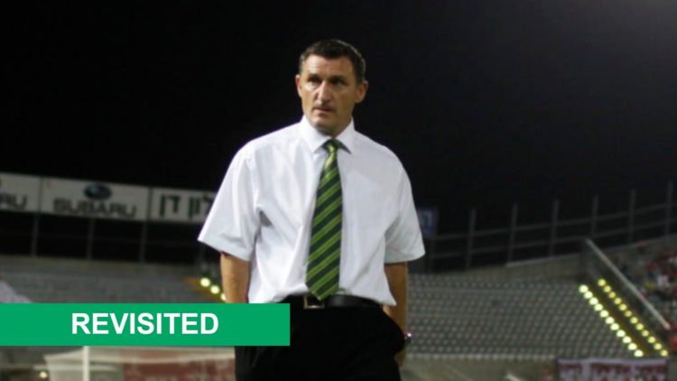 Tony Mowbray looks dejected after Hapoel Tel Aviv vs Celtic in the Europa League