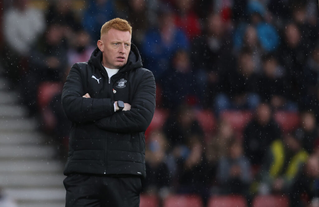 Will Still looks on during Southampton's game against Preston North End