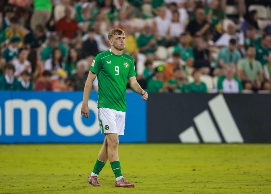 Michael Noonan in action for Republic of Ireland v Paraguay - FIFA Under-17 World Cup Group J