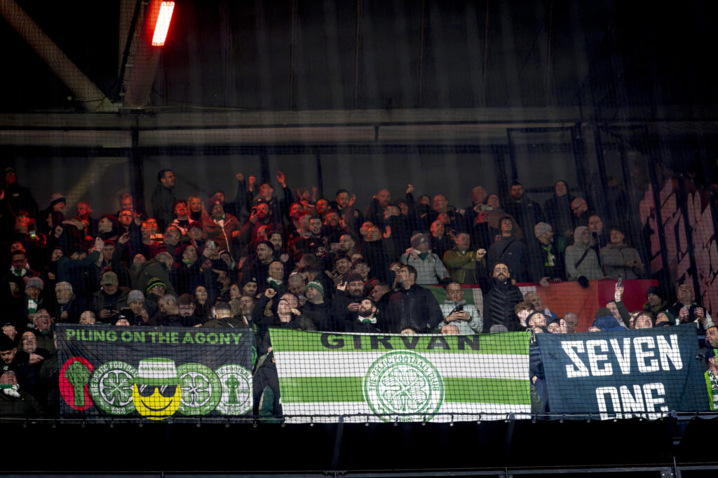 Celtic fans pack out the away end for the Europa League win against Feyenoord