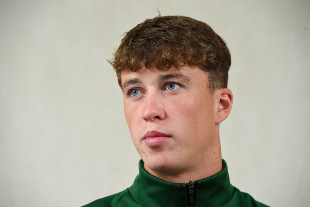 Jack Hendry during a Glasgow Celtic Press Conference