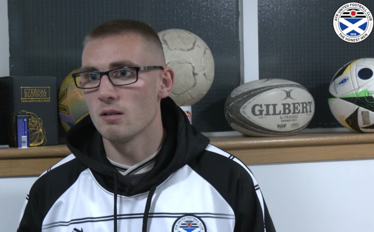 Kyle Ure speaks to Ayr United's media team