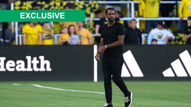 Wilfried Nancy walks off the pitch after Inter Miami vs Columbus Crew