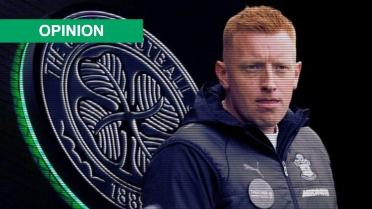 Will Still watches on during Southampton vs Swansea City, a detailed view of the Celtic badge