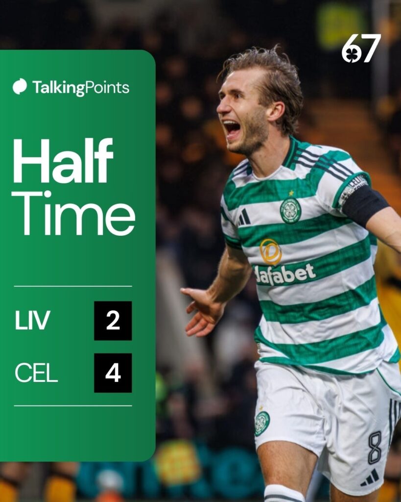 Benjamin Nygren celebrates scoring during the William Hill Premiership match between Livingston and Celtic