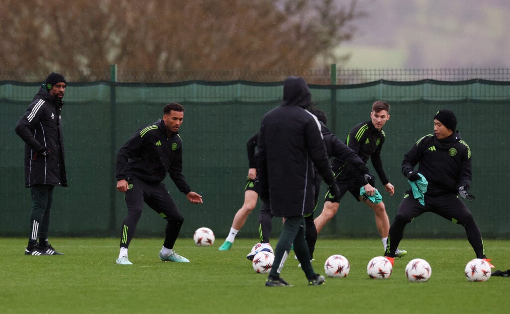 Celtic FC Training Session And Press Conference - UEFA Europa League 2025/26 League Phase MD6