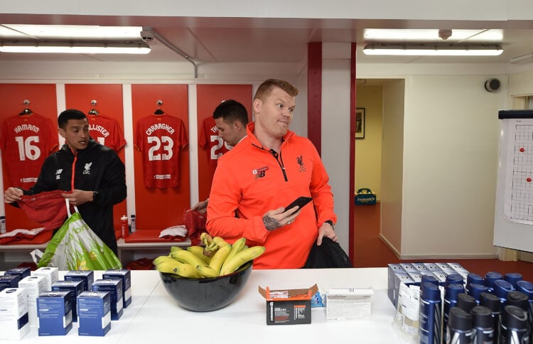 LIVERPOOL, ENGLAND - MARCH 25: (THE SUN OUT, THE SUN ON SUNDAY OUT) John Arne Risse of Liverpool Legends prior to the LFC Foundation Charity Match ...