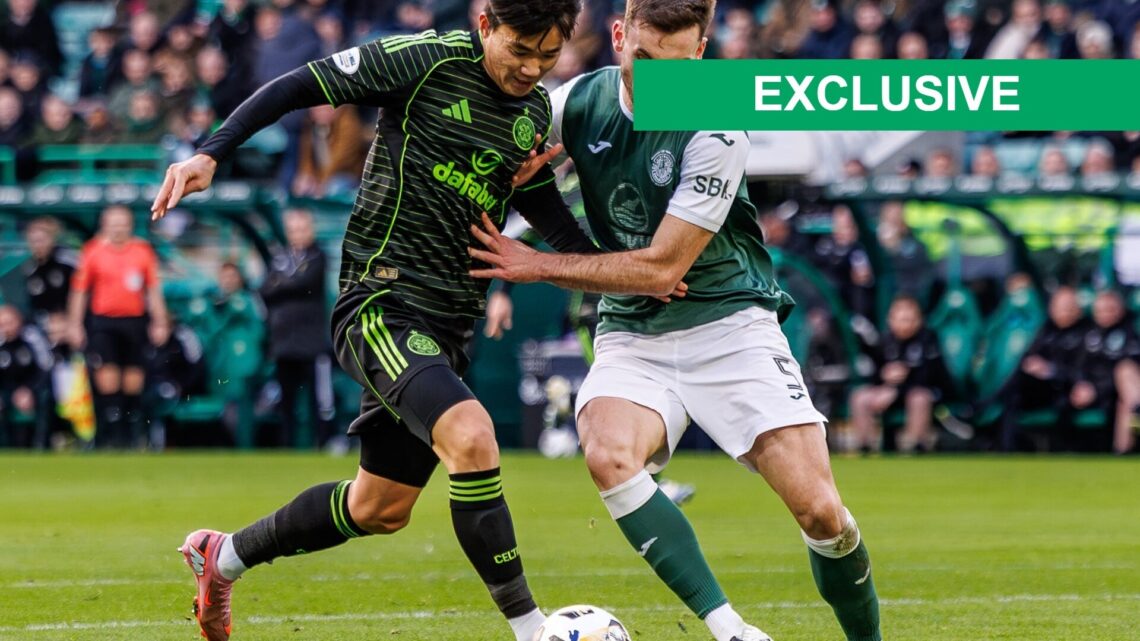 Image of Celtic winger Hyunjun Yang in action against Hibs at Easter Road