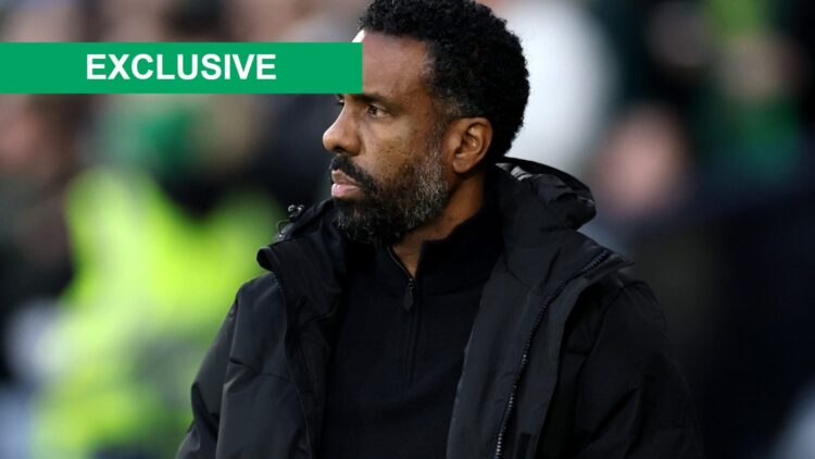 Wilfried Nancy looks on after Celtic concede in the Premier Sports Cup final against St Mirren