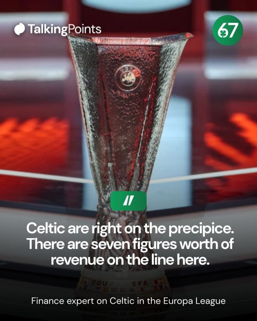 The Europa League trophy on display