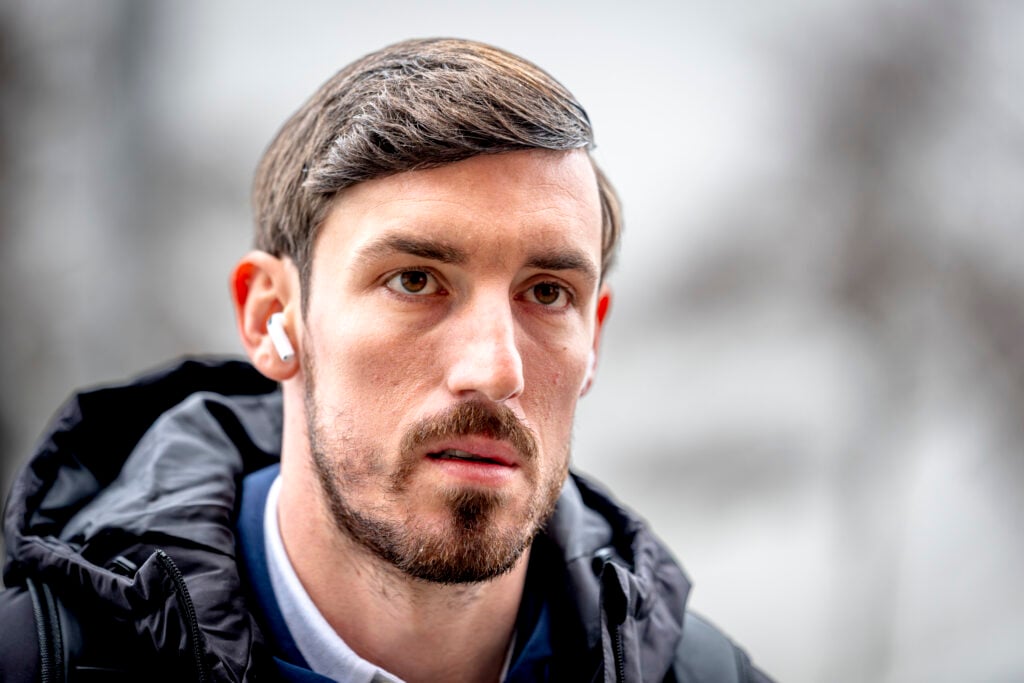 Vasilis Barkas is present during the match between NAC Breda and FC Utrecht