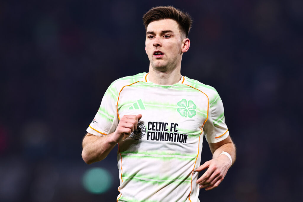 Kieran Tierney of Celtic FC during the UEFA Europa League 2025/26 League Phase MD7 match between Bologna FC 1909 and Celtic FC