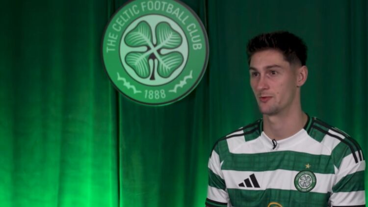 Tomas Cvancara speaks to Celtic TV after his signing was confirmed by the Hoops.
