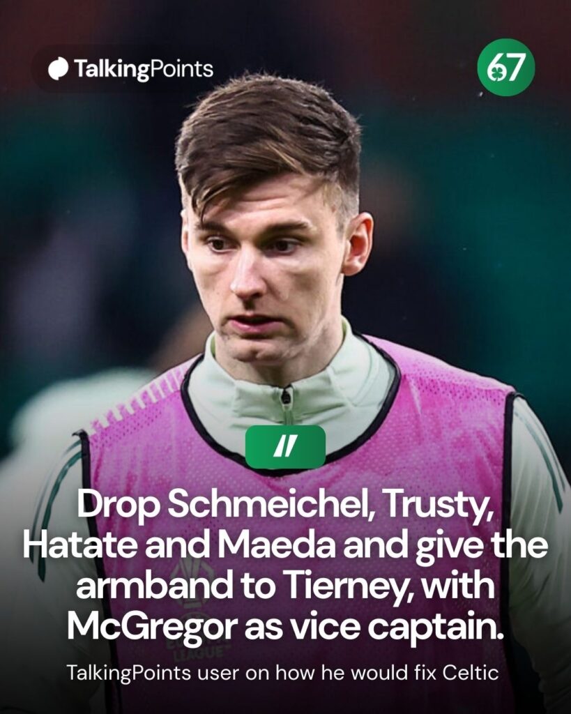 Kieran Tierney of Celtic warms up prior to the UEFA Europa League 2025/26 Knockout Play-off First Leg match between Celtic FC and VfB Stuttgart at Celtic Park