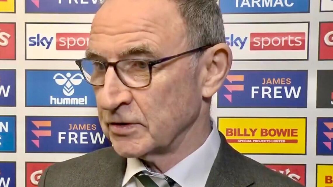 Celtic manager Martin O'Neill