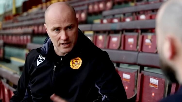 Motherwell manager Jens Berthel Askou