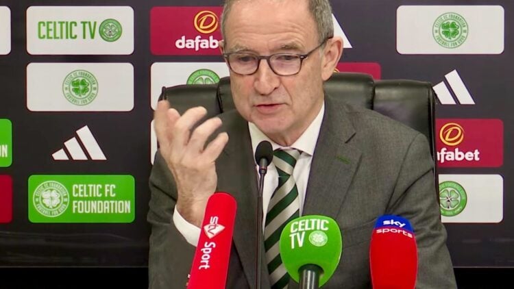 Celtic manager Martin O'Neill