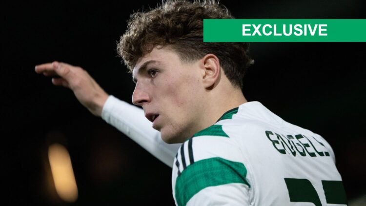Arne Engels playing for Celtic in the Europa League win vs Utrecht