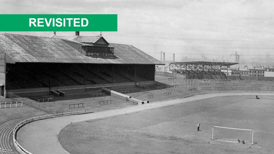 A general view of Celtic Park in the past before it's redevelopment