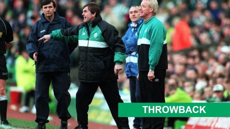 Kenny Dalglish and Tommy Burns - throwback