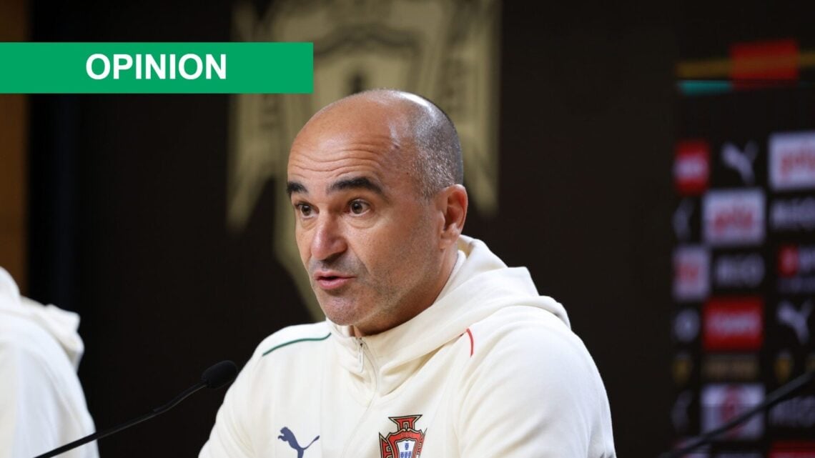 Roberto Martinez speaks to the Portuguese media