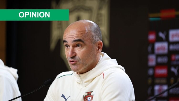 Roberto Martinez speaks to the Portuguese media