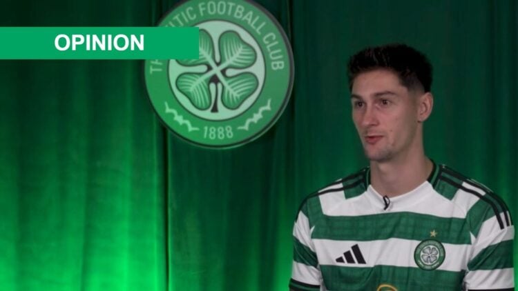 Tomas Cvancara speaks to Celtic TV after his signing was confirmed by the Hoops