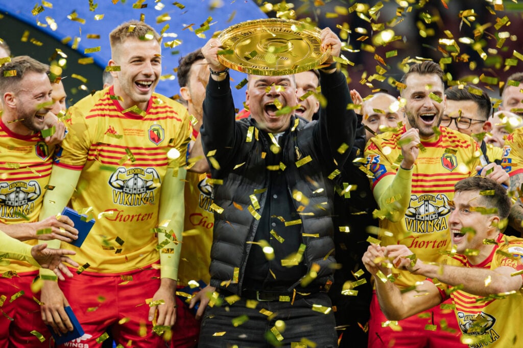 (L to R) Jaroslaw Kubicki, Mateusz Skrzypczak, Adrian