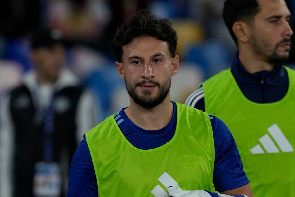 Nicolas Kuhn of Como 1907 during the Serie A match between SSC Napoli and Como 1907